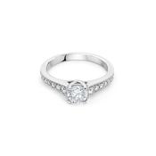 18ct White Gold Centre Stone with Shoulders Engagement Ring image