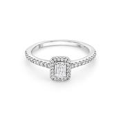 Platinum Centre Stone with Shoulders Diamond Engagement Ring image