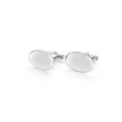 Cathal Barber Goldsmith Silver Oval Cufflinks image