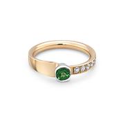 Cathal Barber Goldsmith Tsavorite and Diamond Ring image