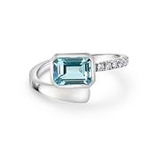 Cathal Barber Goldsmith Green Beryl and Diamond Ring image