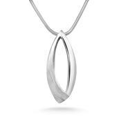 Cathal Barber Goldsmith Sterling Silver Navette Pendant image