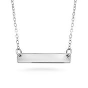 Cathal Barber Goldsmith Sterling Silver Balance Bar Necklace image