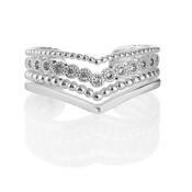 Newbridge Silverware Silver Plated Wishbone Ring (R2365SR) image