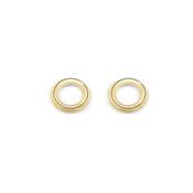 Cathal Barber Goldsmith 9ct Gold Circle Earrings image
