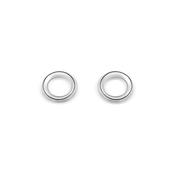 Cathal Barber Goldsmith Sterling Silver Circle Earrings image