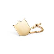 Cathal Barber Goldsmith 9ct Gold Shield Pin image
