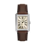 Fossil Carraway Mens Steel Brown Leather Watch (FS6012) image