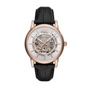 Armani Men's Automatic Black Leather Watch (AR60007) image
