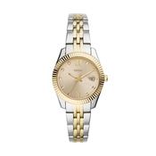 Fossil Scarlette Mini Three-Hand Date Two-Tone Stainless Steel Watch (ES4949) image