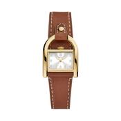 Fossil Harwell Three-Hand Medium Brown Leather Watch (ES5264) image