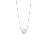 Absolute Jewellery Diamante Heart Necklace (HCP233) image