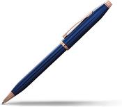 Cross Century II Translucent Cobalt Blue Lacquer Ballpoint Pen (AT0082WG-138)