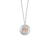 Newbridge Silver &amp;amp; Rose Gold Plated Tiamo Pendant (P0031SRP)