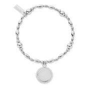 ChloBo Silver Multi Rice Moon Coin Bracelet (PSBMRICE3260) image