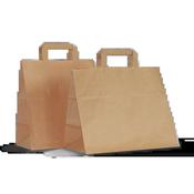 Brown Patisserie Carrier Bags with Flat Handles