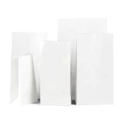 Block Bottom White Kraft Paper Bags