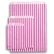 Pink Candy Stripe Paper Bags