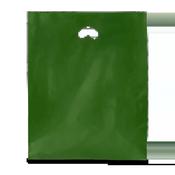 Harrods Green Plastic Carrier Bags