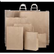 Premium Brown Paper Carrier Bags with Twisted Handles