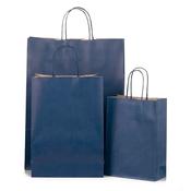 Dark Blue Premium Italian Paper Carrier Bags with Twisted Handles