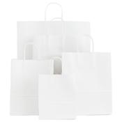 Premium White Paper Carrier Bags with Twisted Handles