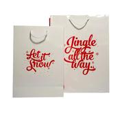 Jingle and Snow Gloss Boutique Paper Bags image