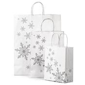 Snowflake Design Paper Carrier Bags image