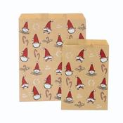 Smiling Santa Brown Christmas Counter Bags