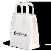 Printed External Flat Handle Paper Carrier Bags