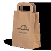 Printed Internal Flat Handle Paper Carrier Bags