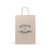 Stone Printed Paper Carrier Bags with Twisted Handles