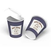Printed Single Wall Biodegradable Coffee Cups image