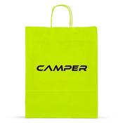 Lime Green Printed Paper Carrier Bags with Twisted Handles