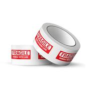 Printed White Economy Polyprop Tape image