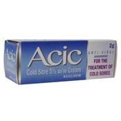 Acic 5% Aciclovir Cold Sore Cream 2g image