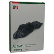 Activa Compression Hosiery Below Knee Liners - Open Toe - Black Colour -4 Sizes image