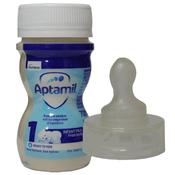 Aptamil 1 First Infant Milk Ready to Feed 70ml x 24 + Sterifeed Teats x 24 ( Orthodontic )