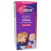 Calpol 3m+ Paracetamol Suspension 125mg/5ml 140ml - Strawberry Flavour With or Without Forehead Thermometer image