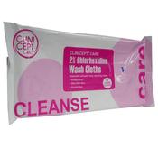 Clinicept 2% Chlorhexidine Antiseptic Large Wash Cloths x 10