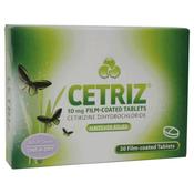 Cetriz Tablets 10mg x 30 - For Hayfever and Allergies image