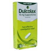 Dulcolax Suppositories 10mg  x 12 for Constipation image