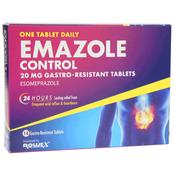 Emazole Control 20mg Esomeprazole tablets x 14 - For  Acid Indigestion image