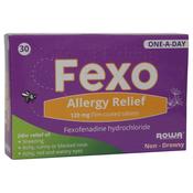 Fexo Fexofenadine Allergy 120mg Tablets x 30 - For Allergy and Hayfever image