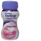 Fortisip Compact Protein Strawberry  125ml x 1 with or without an extra anti-spill straw hole lid image
