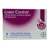 Losec Control 20mg tablets x 7 Omeprazole image