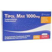 Paracetamol Suppositories 1000mg ( Tipol Max)  x 10 image
