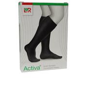 Activa Compression Hosiery Class 2 Below Knee - Closed Toe - Black Colour -4 Sizes image