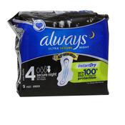 Always Ultra Secure Night x 9 pads image