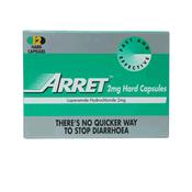Arret Capsules x 12 - For Diarrhoea image